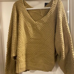 I adore you sweater, off shoulder crop